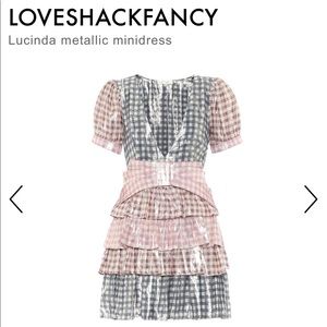 Loveshackfancy Lucinda metallic dress